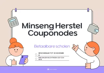 Beige Simple Coupon Korting