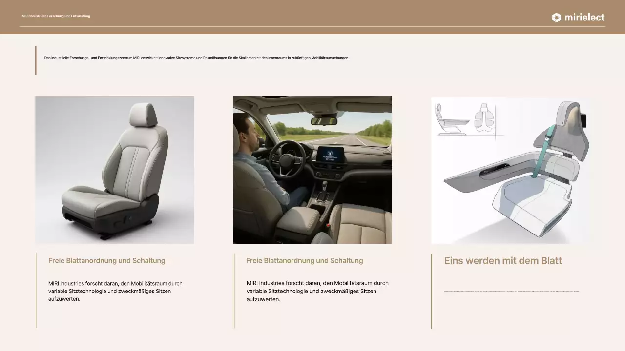 Beige moderne Autowerbung