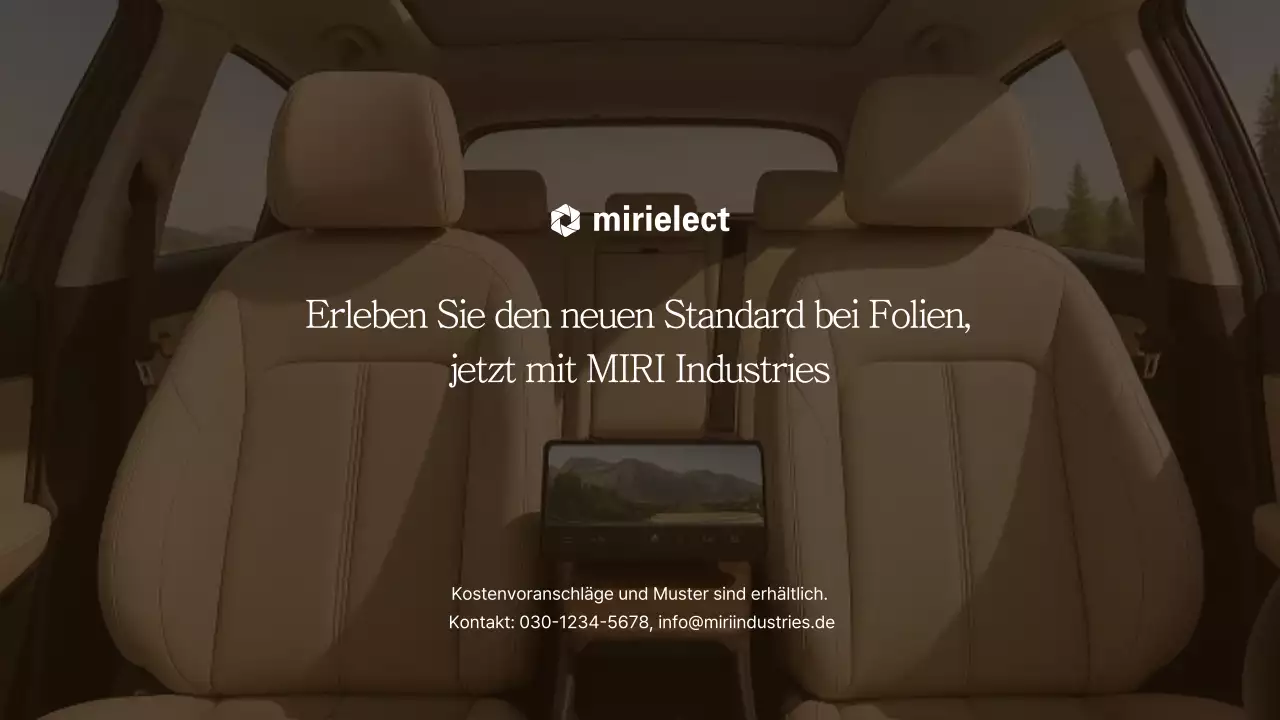 Beige moderne Autowerbung