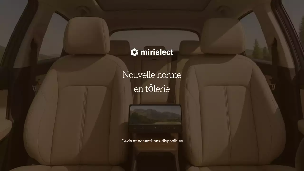 Publicité pour une voiture moderne beige