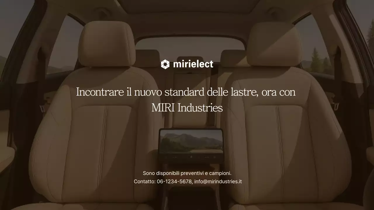 Pubblicità di un'auto moderna beige