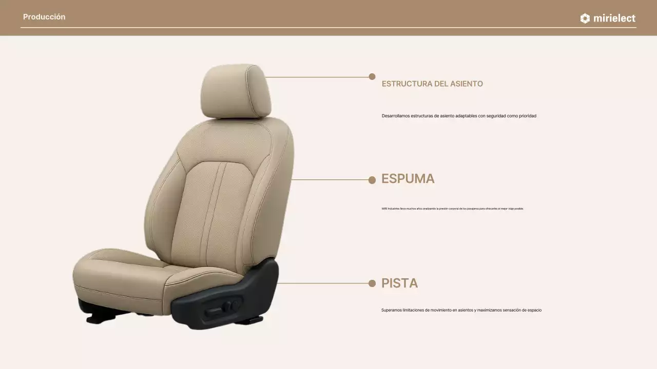 Anuncio de coche moderno beige