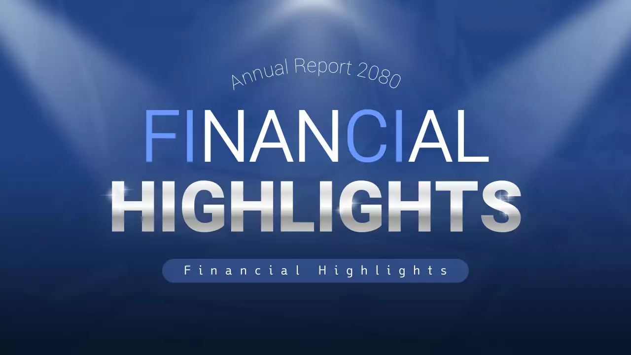 Blue Modern Financial Report