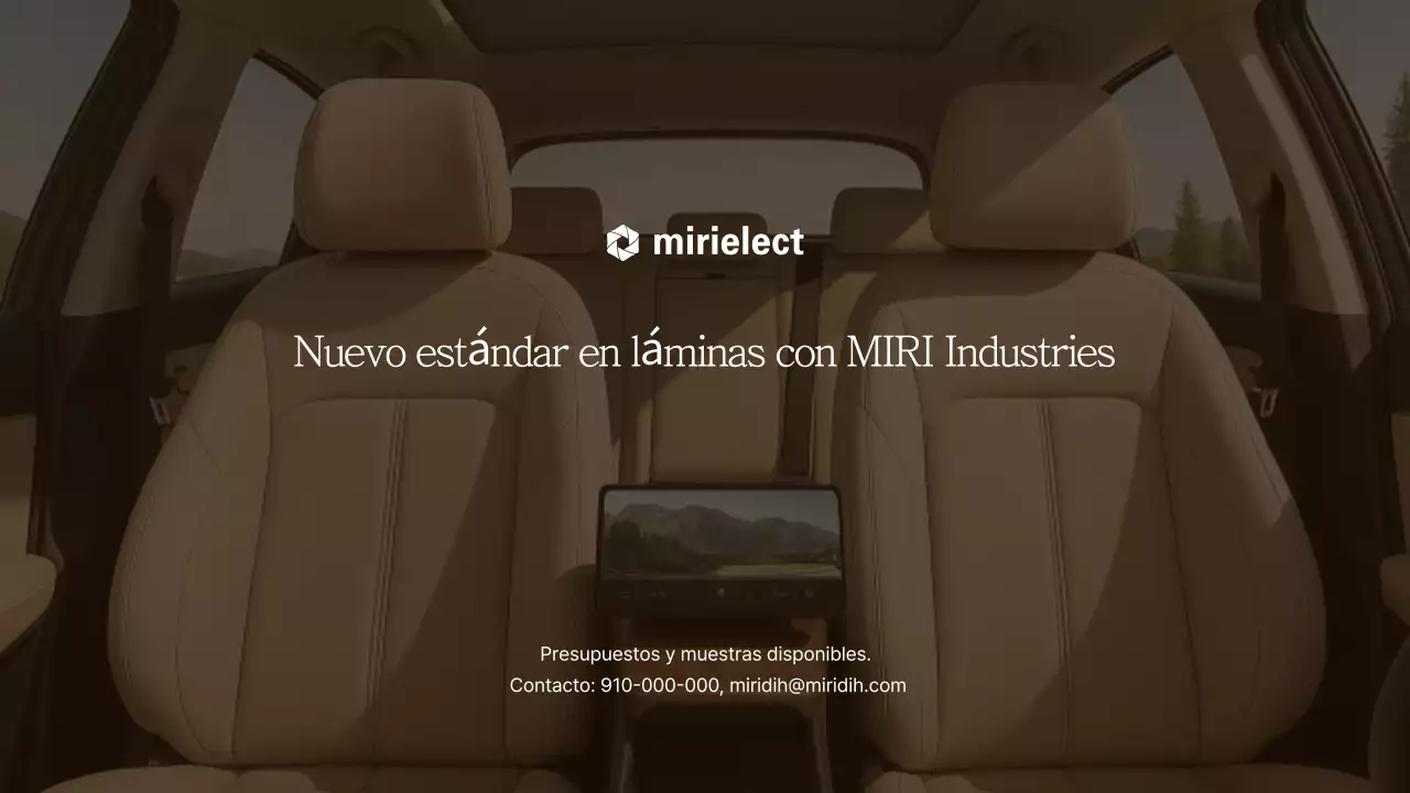 Anuncio de coche moderno beige