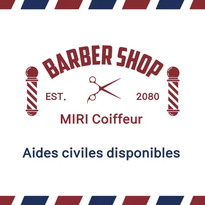 Promotion du salon de coiffure vintage rouge