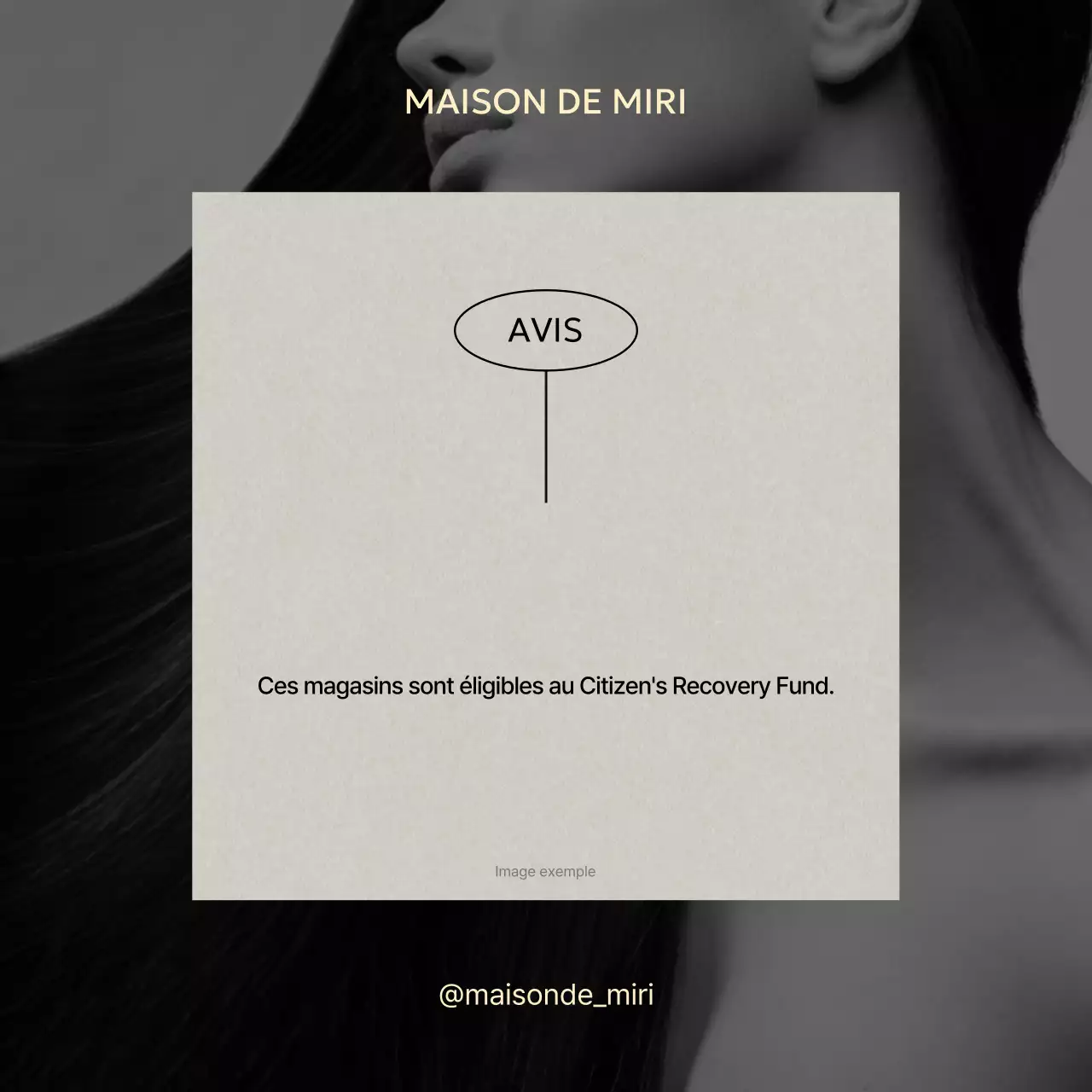 Avis d'information sur le Fonds de soutien aux moyens de subsistance du magasin Gray Modern