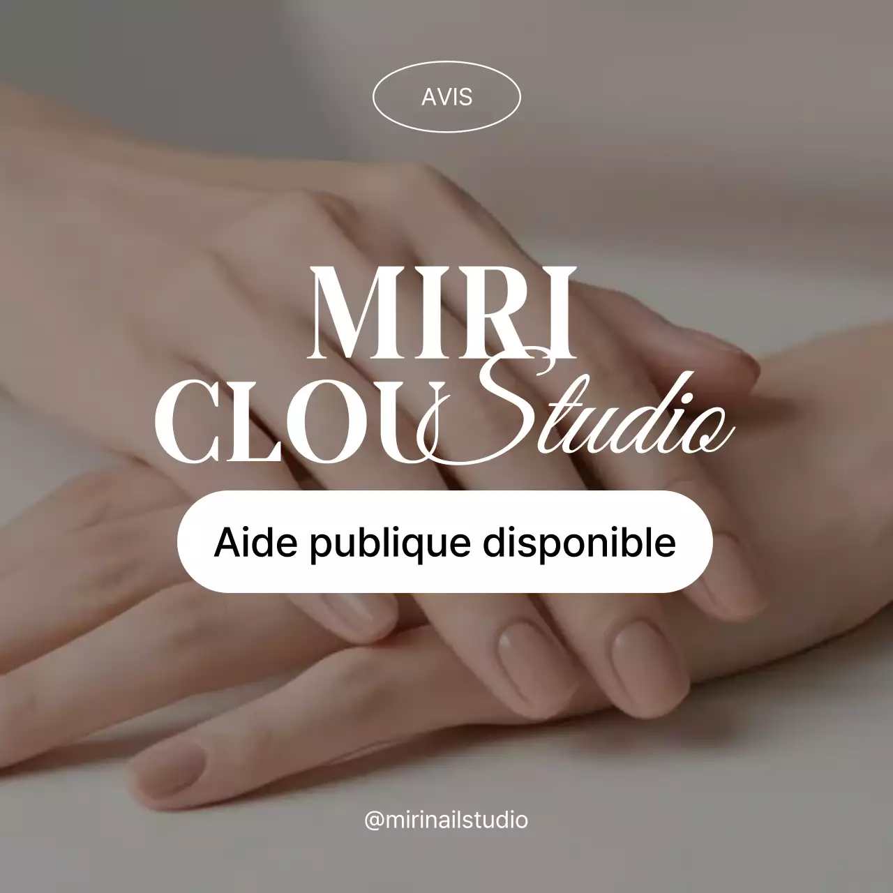 Avis de financement pour le Nail Art Beige Simple Minseong