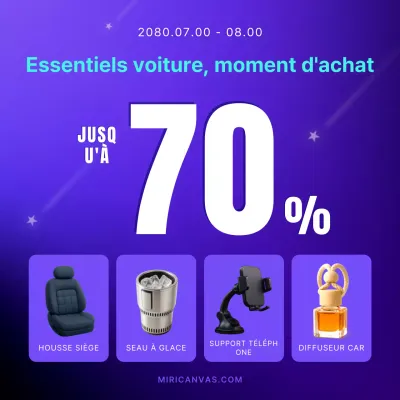 Remise sur les accessoires de voiture modernes Bora