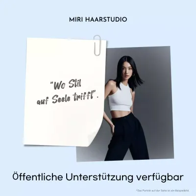 Himmelblaue moderne Modewerbung