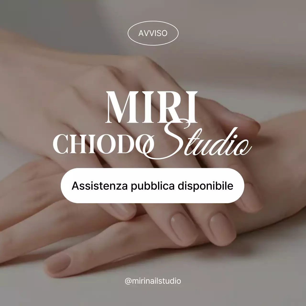 Avviso di sostegno al fondo di Minseong per la nail art semplice beige