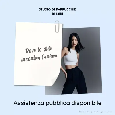 Pubblicità di moda moderna blu cielo