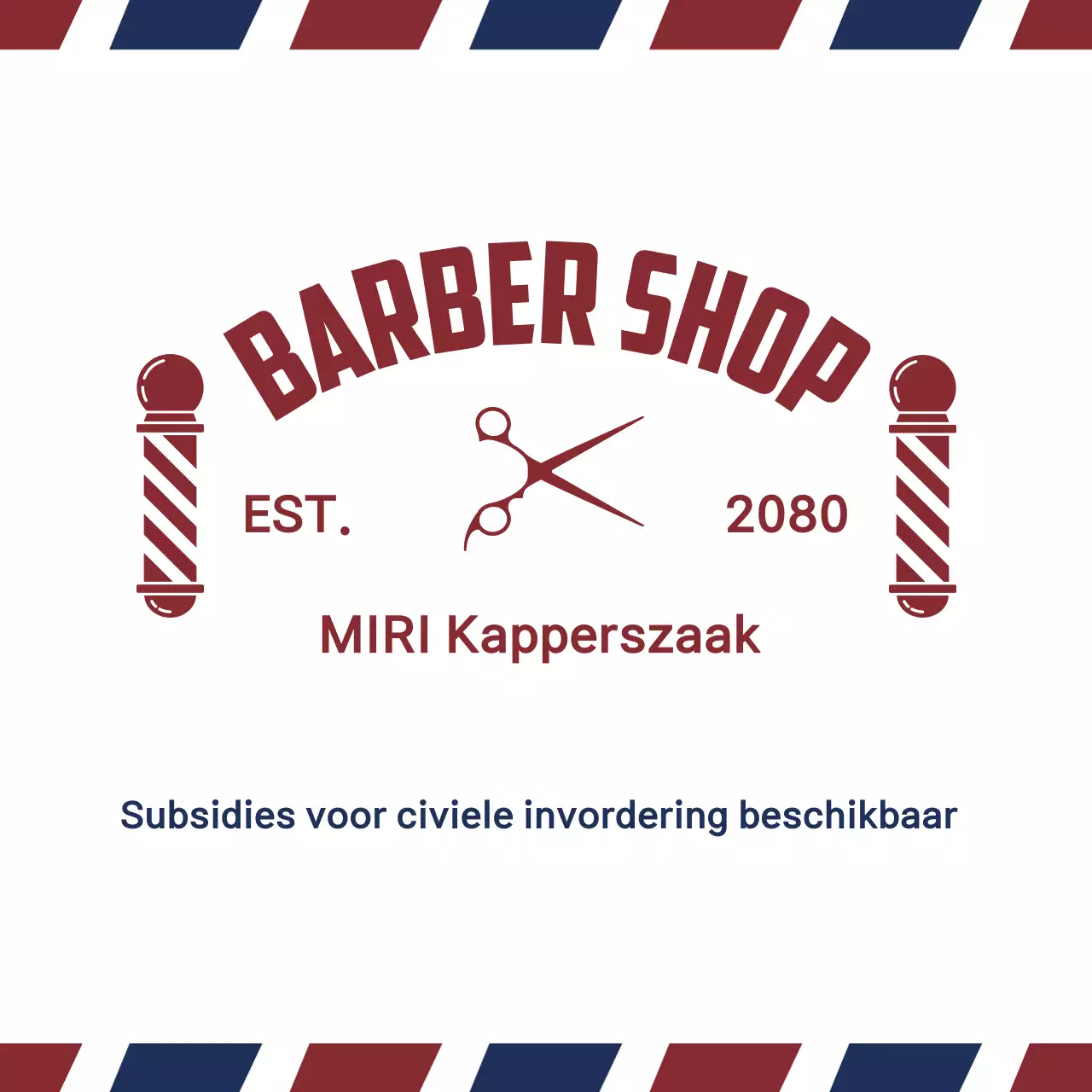 Rode Vintage Barbershop Promotie
