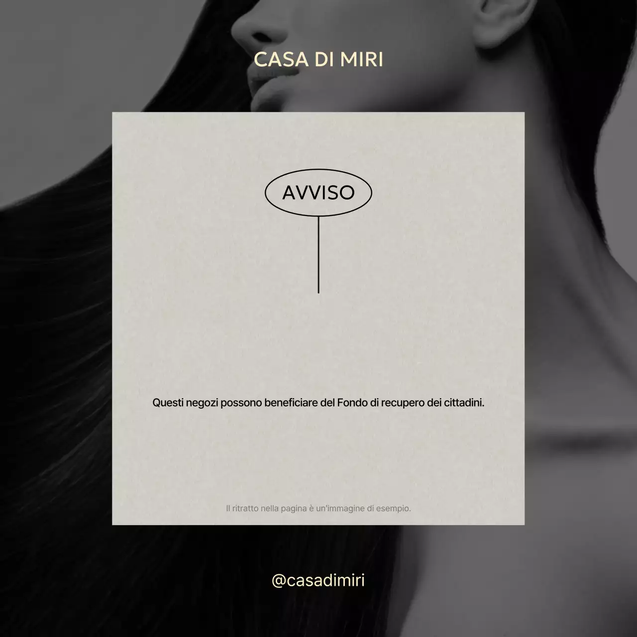 Avviso informativo sul fondo di sostegno al sostentamento del Gray Modern Store