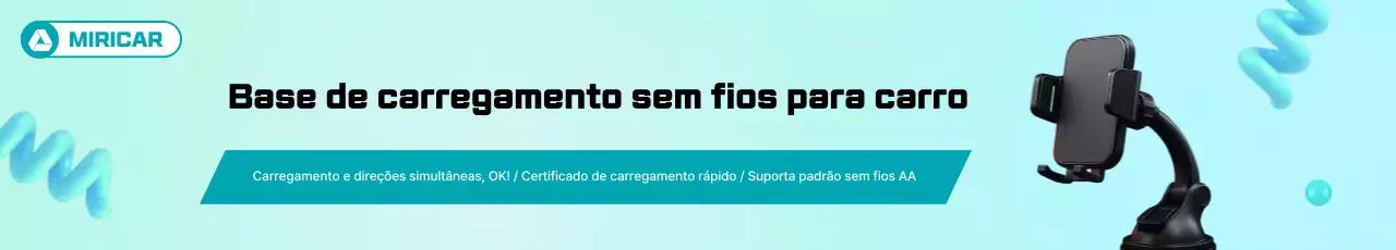 Anúncio de acessórios para carros modernos em azul celeste