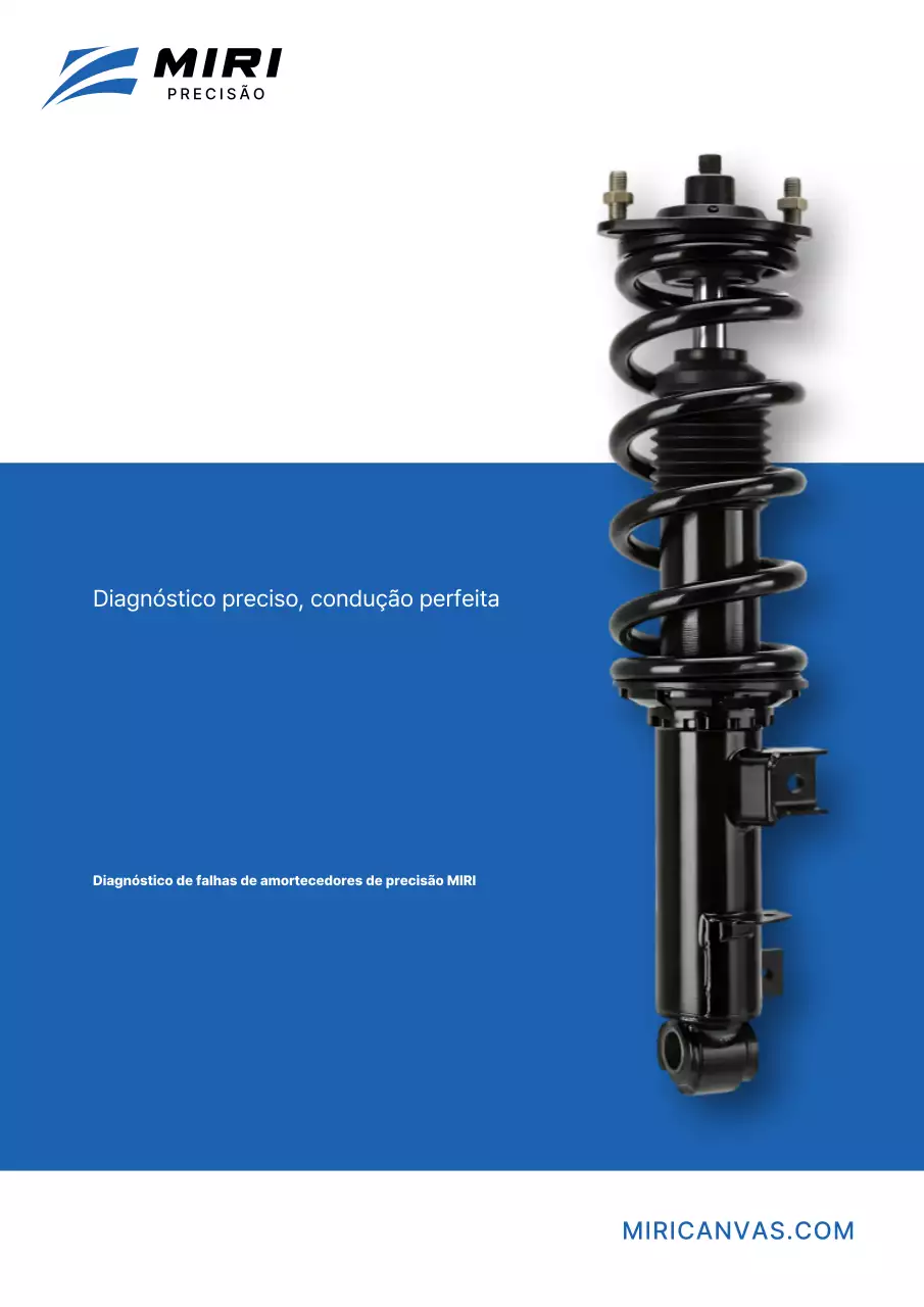 Anúncio de peças automotivas modernas azuis