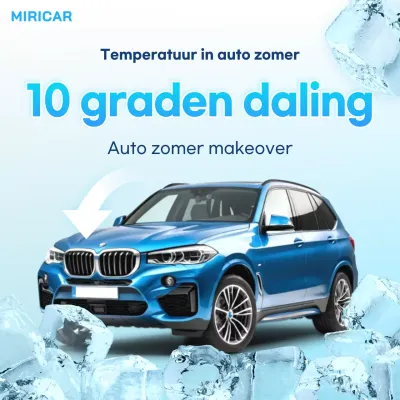 Hemelsblauwe moderne zomerautoverzorgingstips
