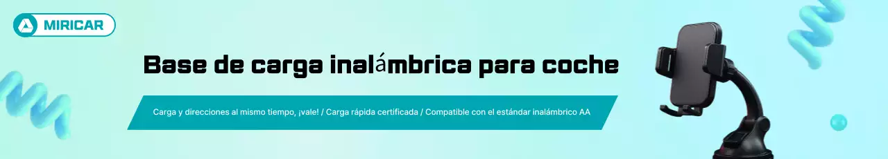 Anuncio de accesorios modernos para coches en color azul cielo