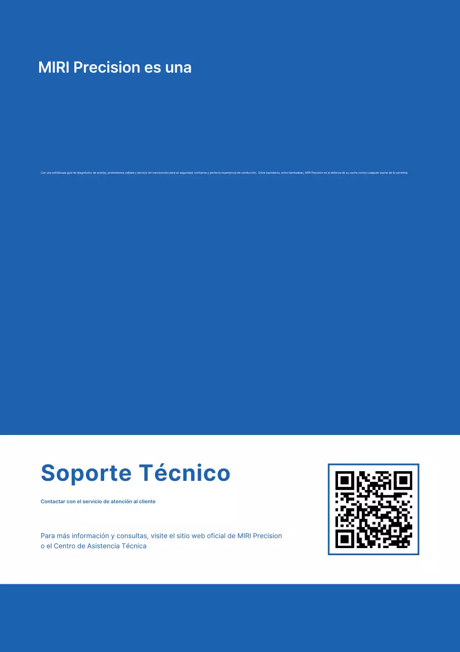 Anuncio de autopartes modernas azules