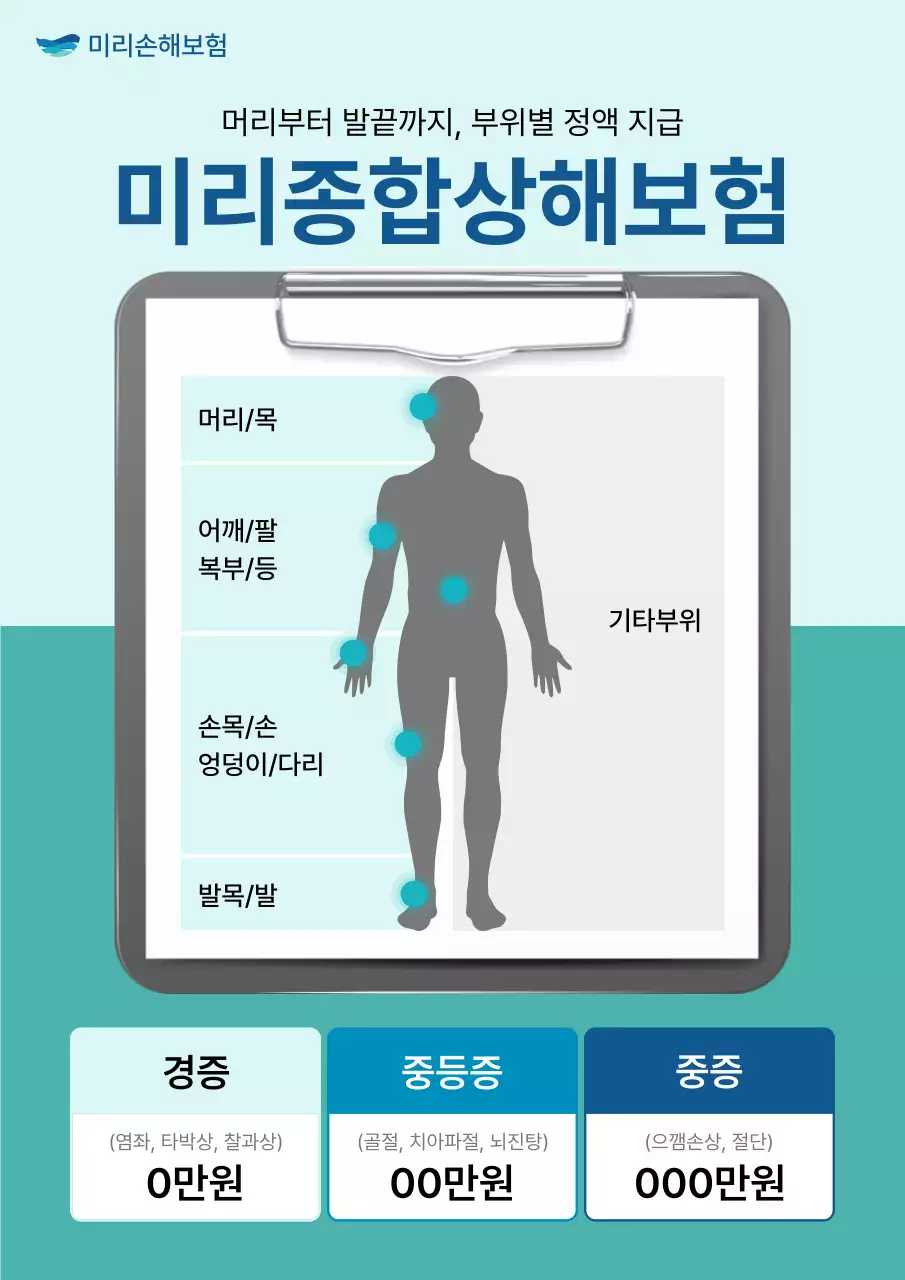 민트 깔끔 보험 광고