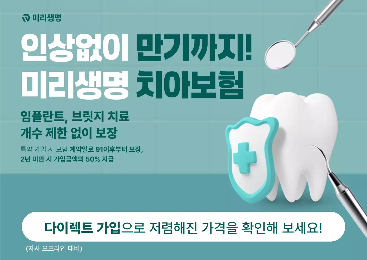 민트 모던 보험 광고