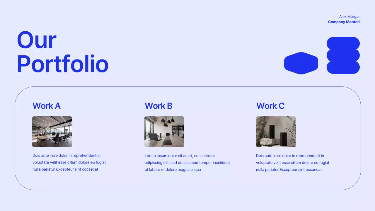 블루 모던 마케팅 프레젠테이션