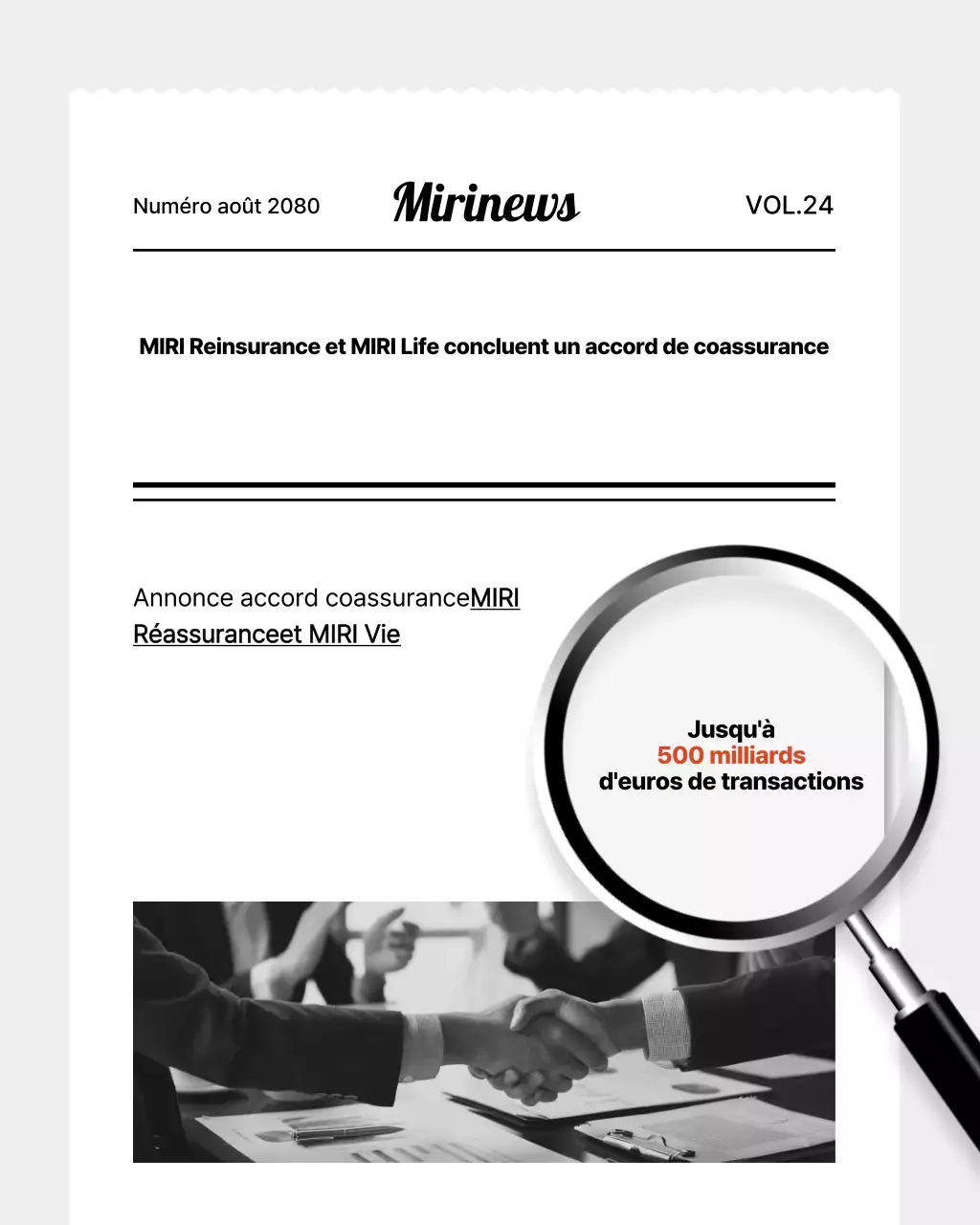 Articles financiers simples et gris