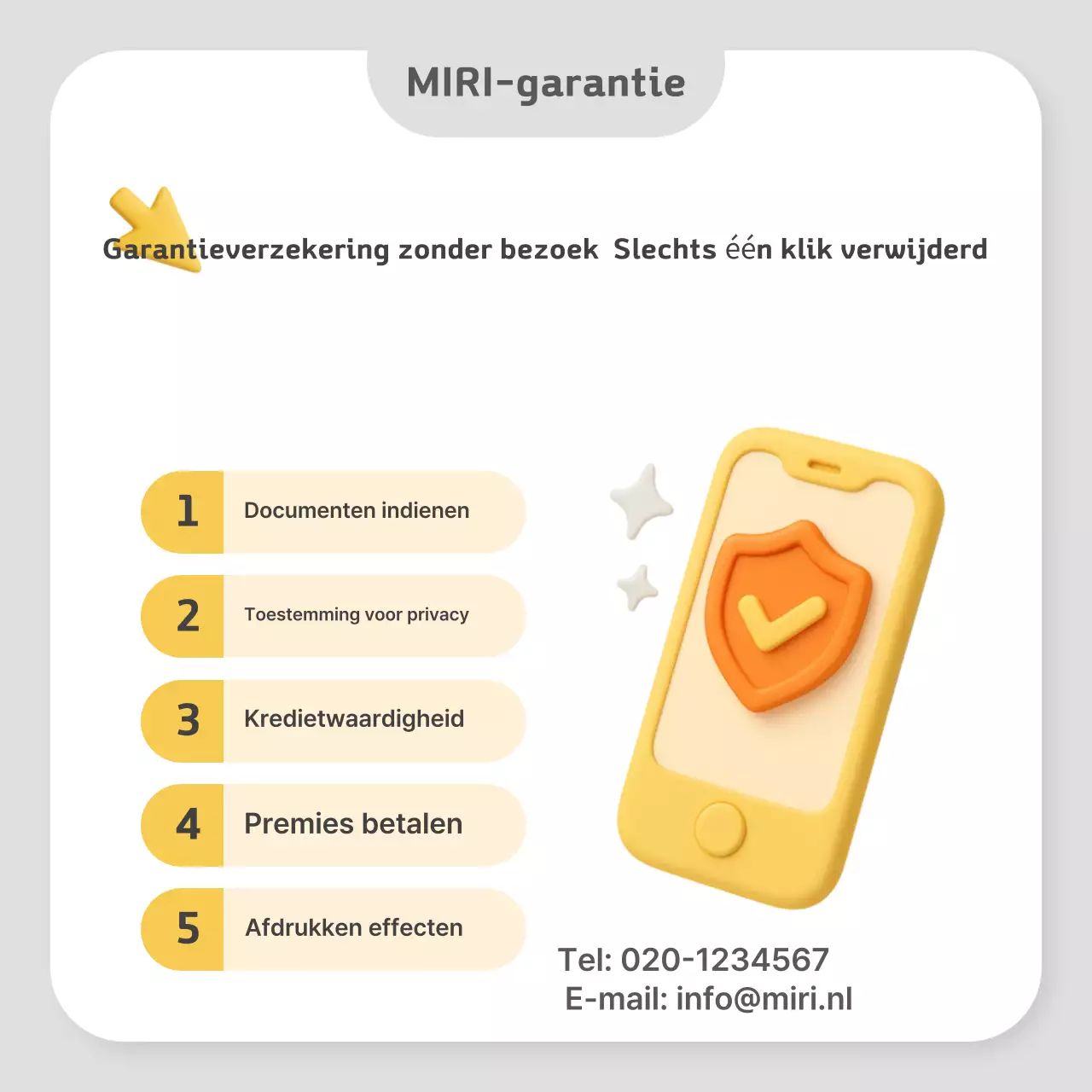 Advertentie voor Gray Modern Insurance