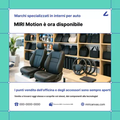 Promozione accessori per auto moderne Mint