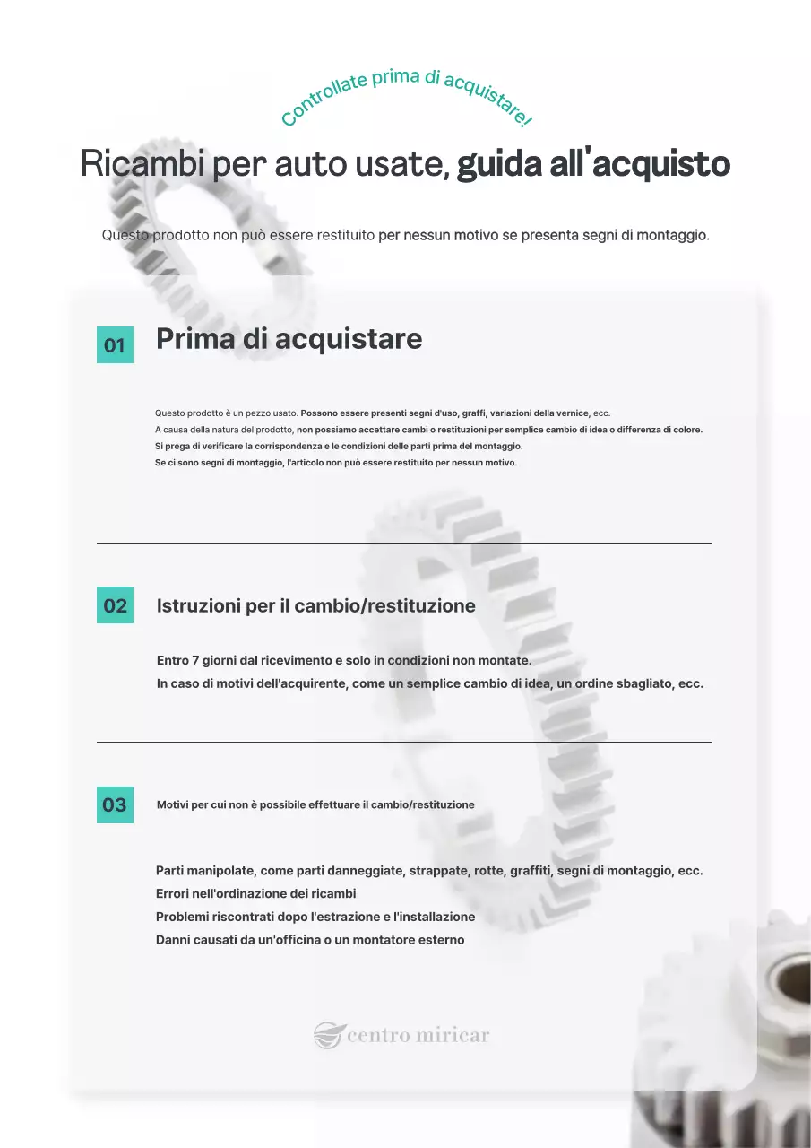Manuale del proprietario dell'auto Gray Clean