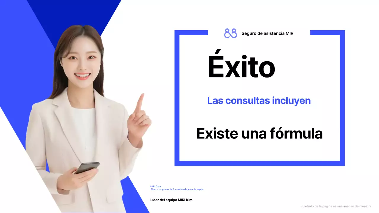Formación en asesoramiento moderno azul