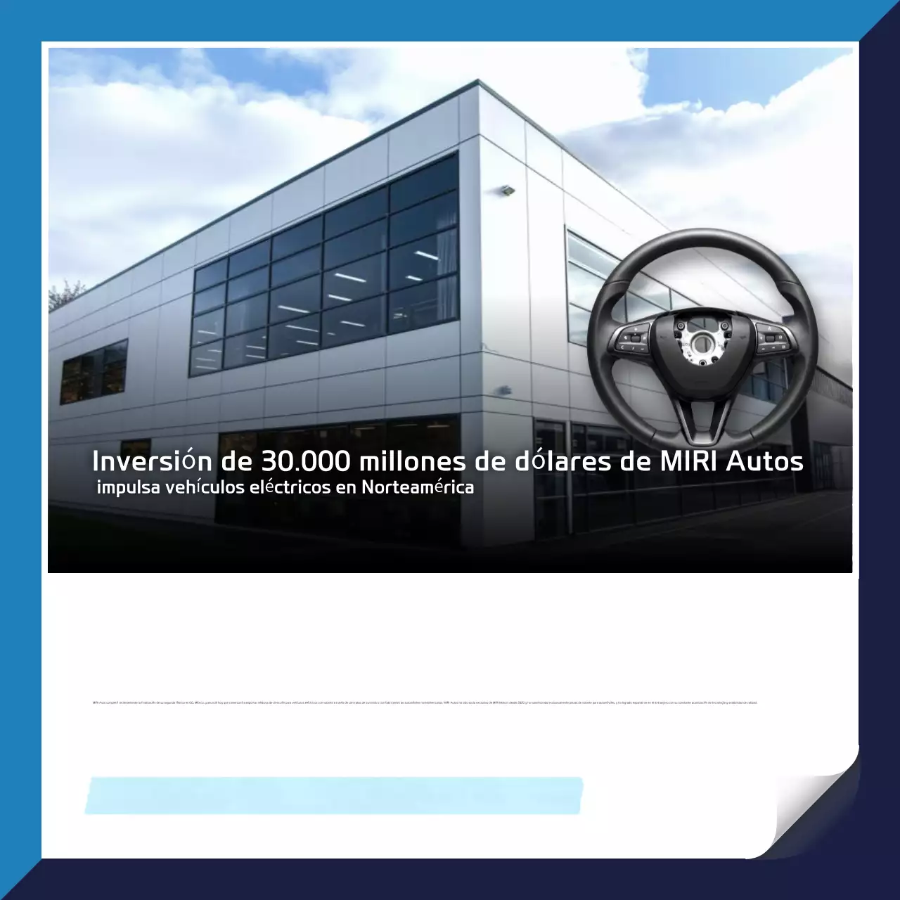 Promoción de coches eléctricos modernos azules