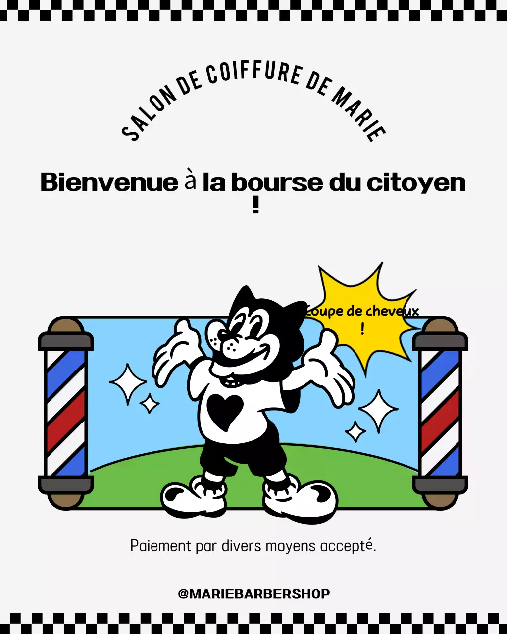Promotion de l'utilisation du fonds de soutien Minseong par le salon de coiffure rétro Sky Blue
