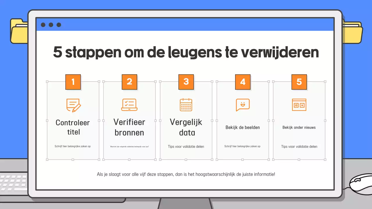Blauwe eenvoudige educatieve materialengids