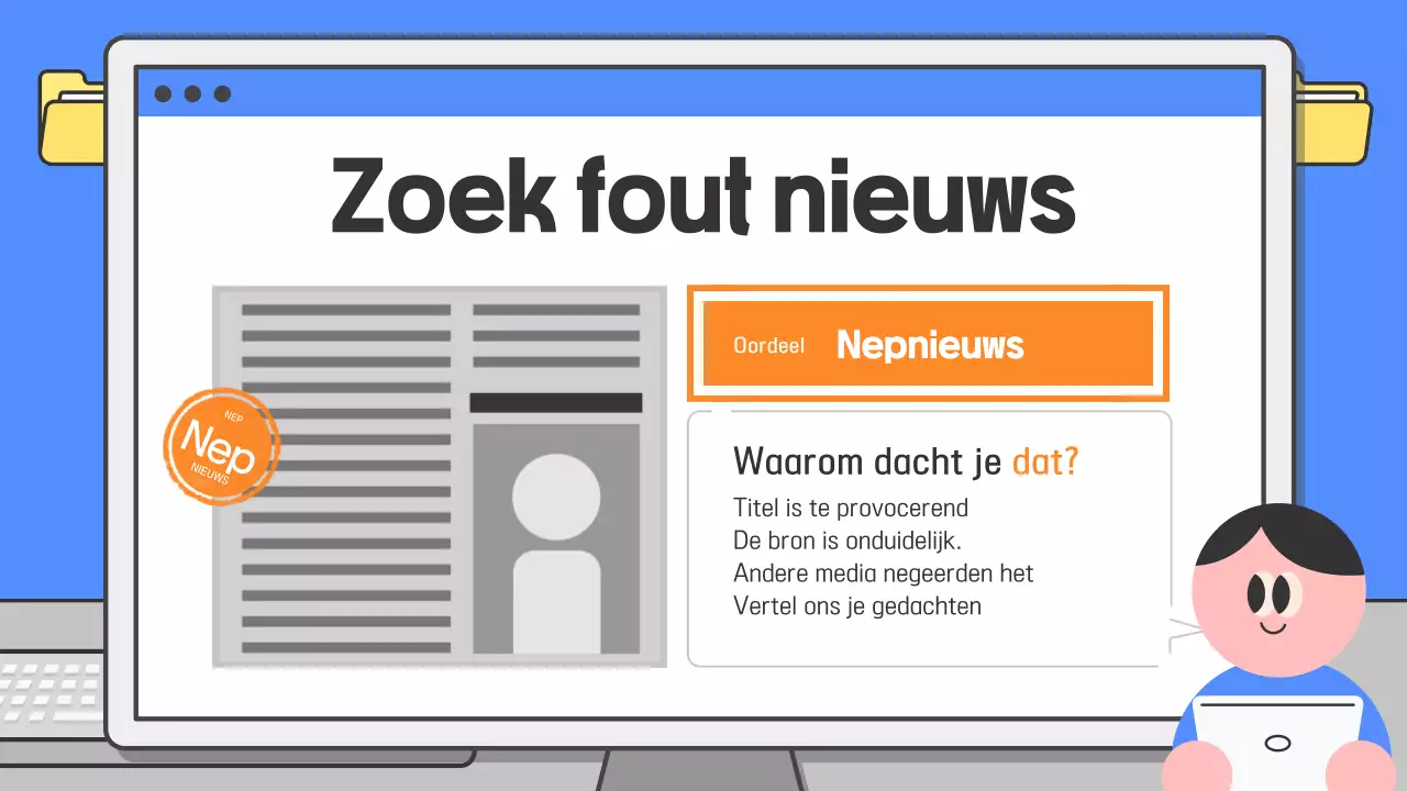 Blauwe eenvoudige educatieve materialengids