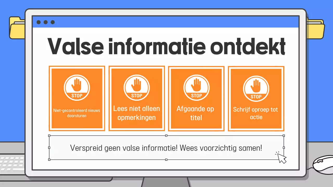 Blauwe eenvoudige educatieve materialengids