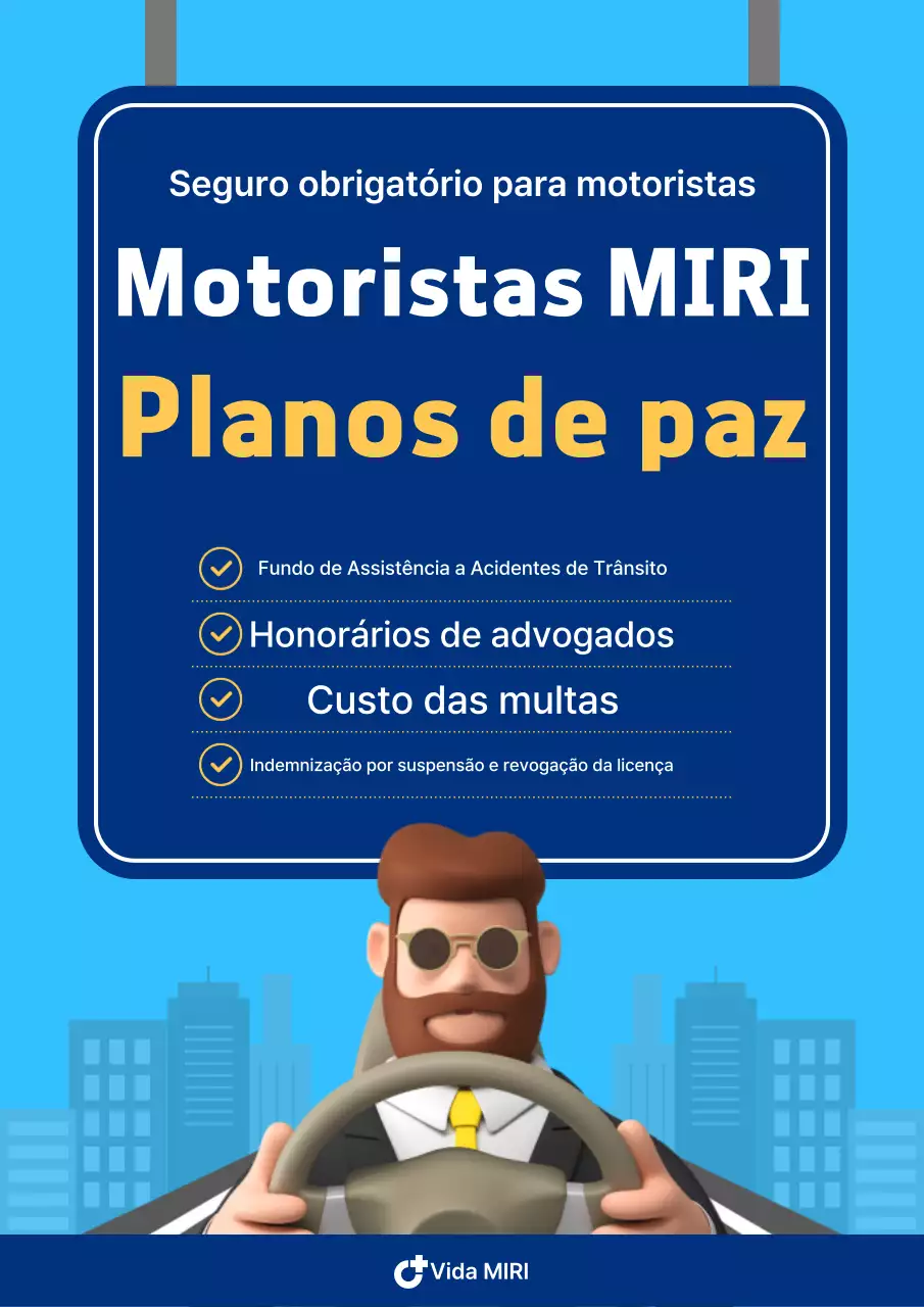 Anúncio de seguro para motoristas modernos da Sky Blue