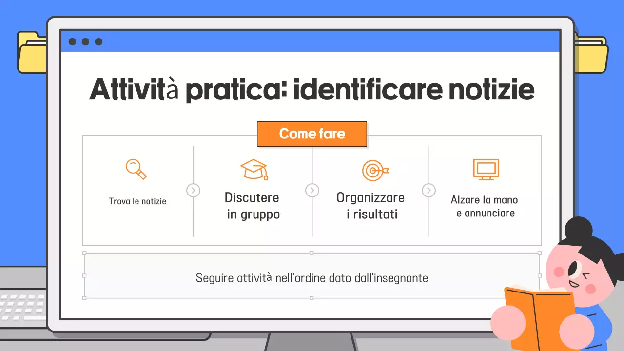 Guida ai materiali didattici semplici blu