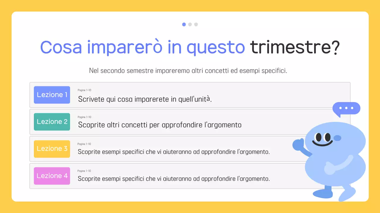 Materiali didattici per bambini gialli