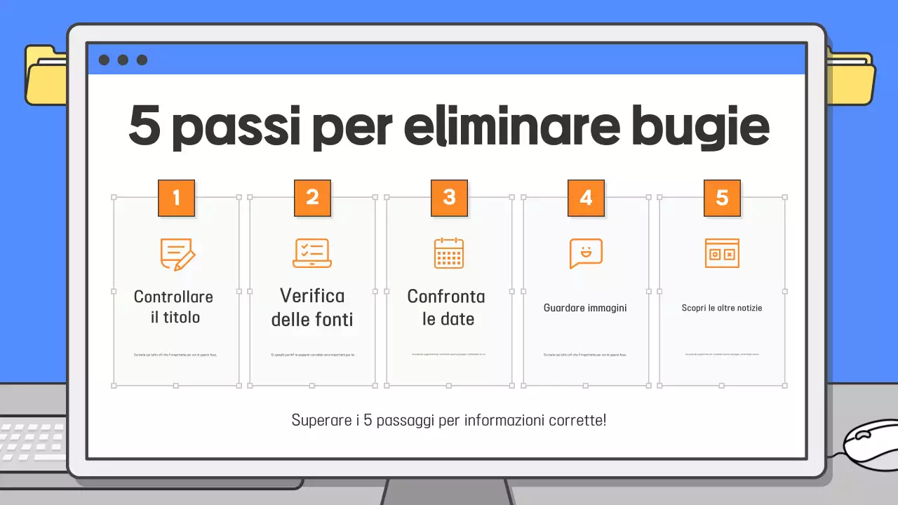Guida ai materiali didattici semplici blu