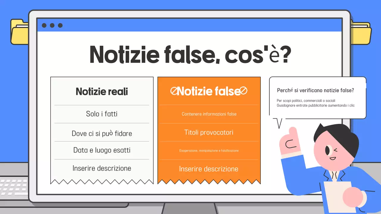 Guida ai materiali didattici semplici blu