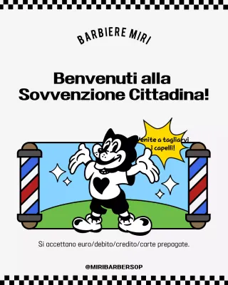 Promozione dell'utilizzo del fondo di sostegno Minseong da parte di Sky Blue Retro Barbershop