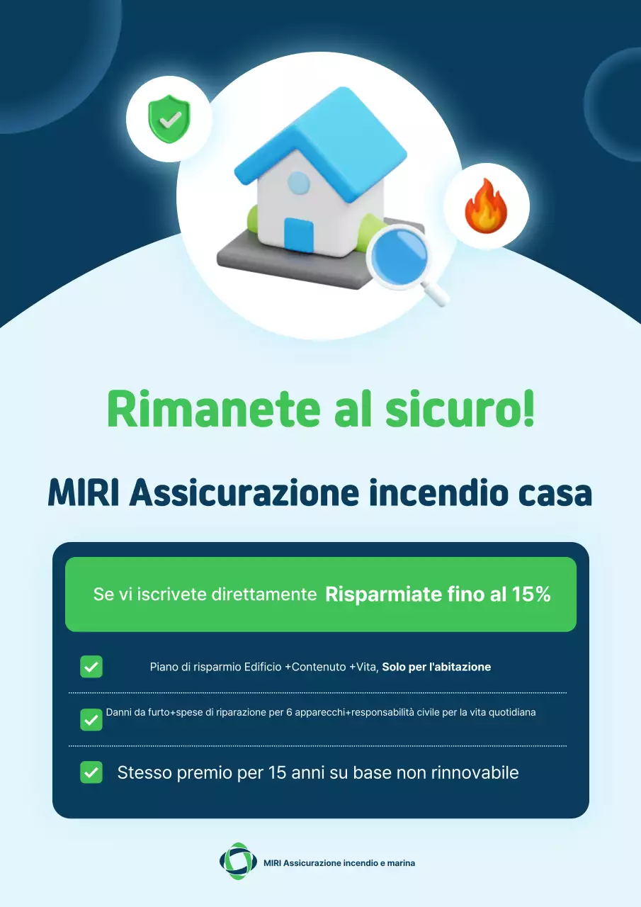 Pubblicità di Blue Modern Insurance
