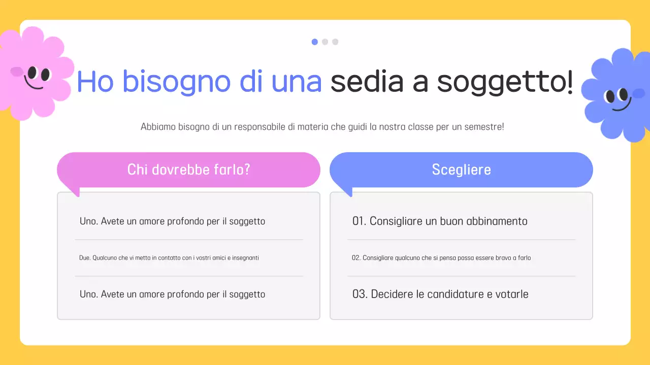 Materiali didattici per bambini gialli