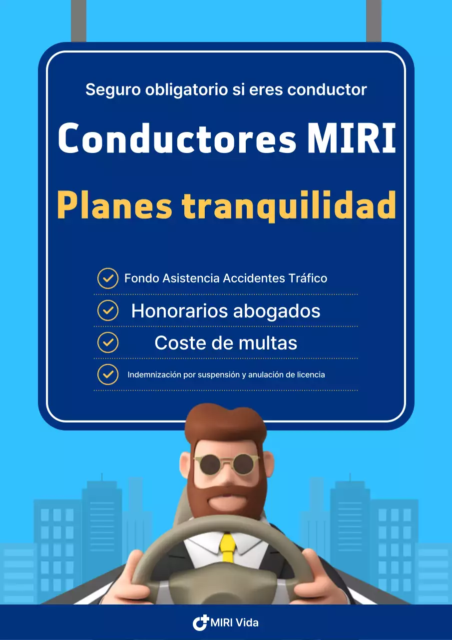 Anuncio de seguro para conductores modernos de Sky Blue