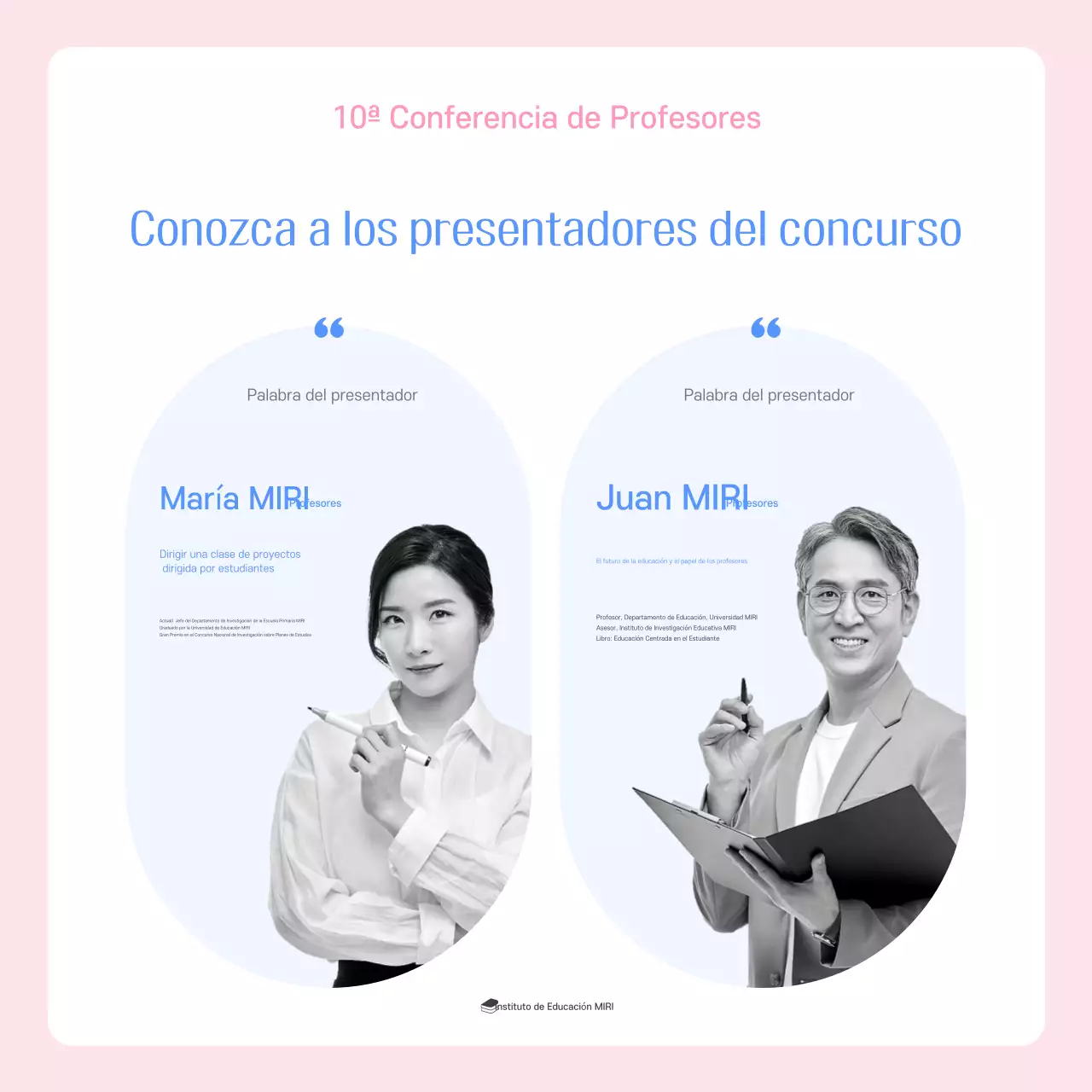 Conferencia de Educación Moderna Azul