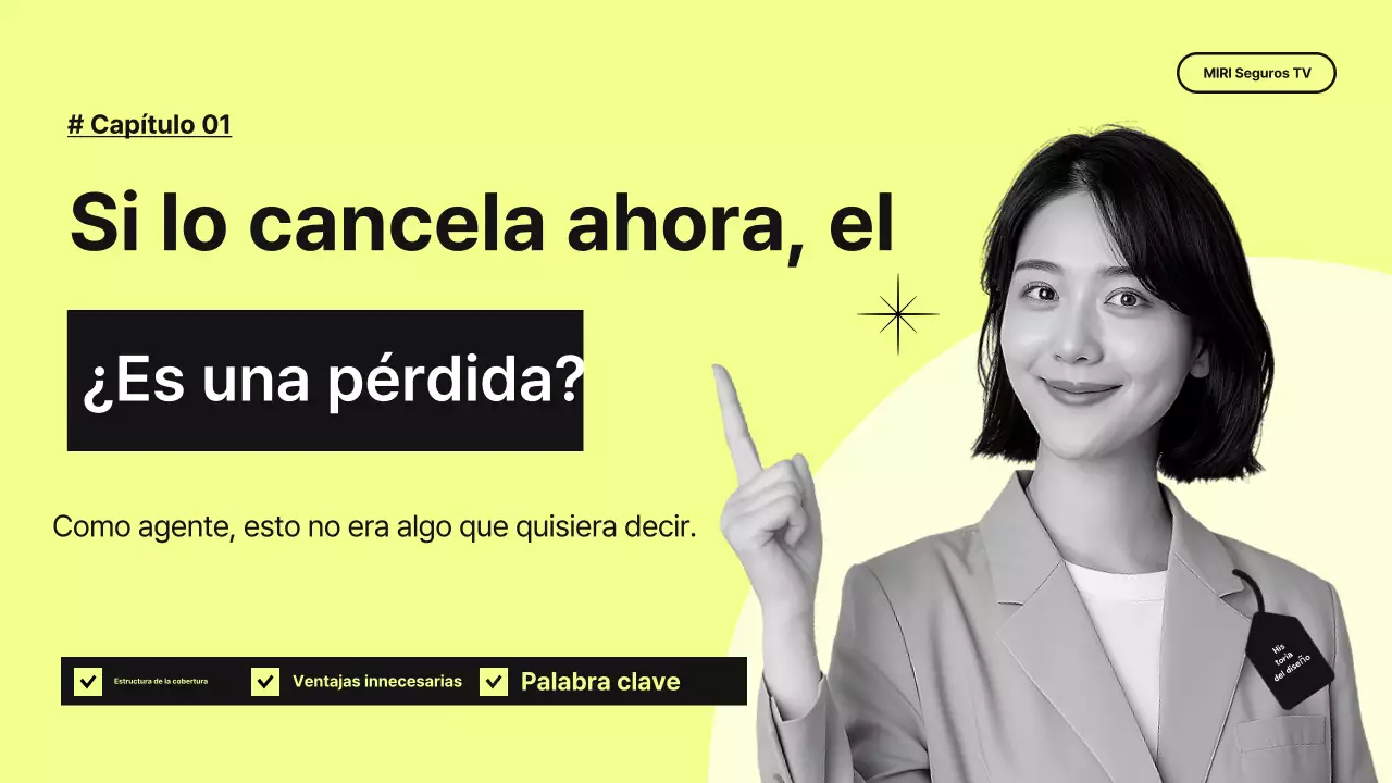 Información sencilla sobre seguros de vida en colores neón