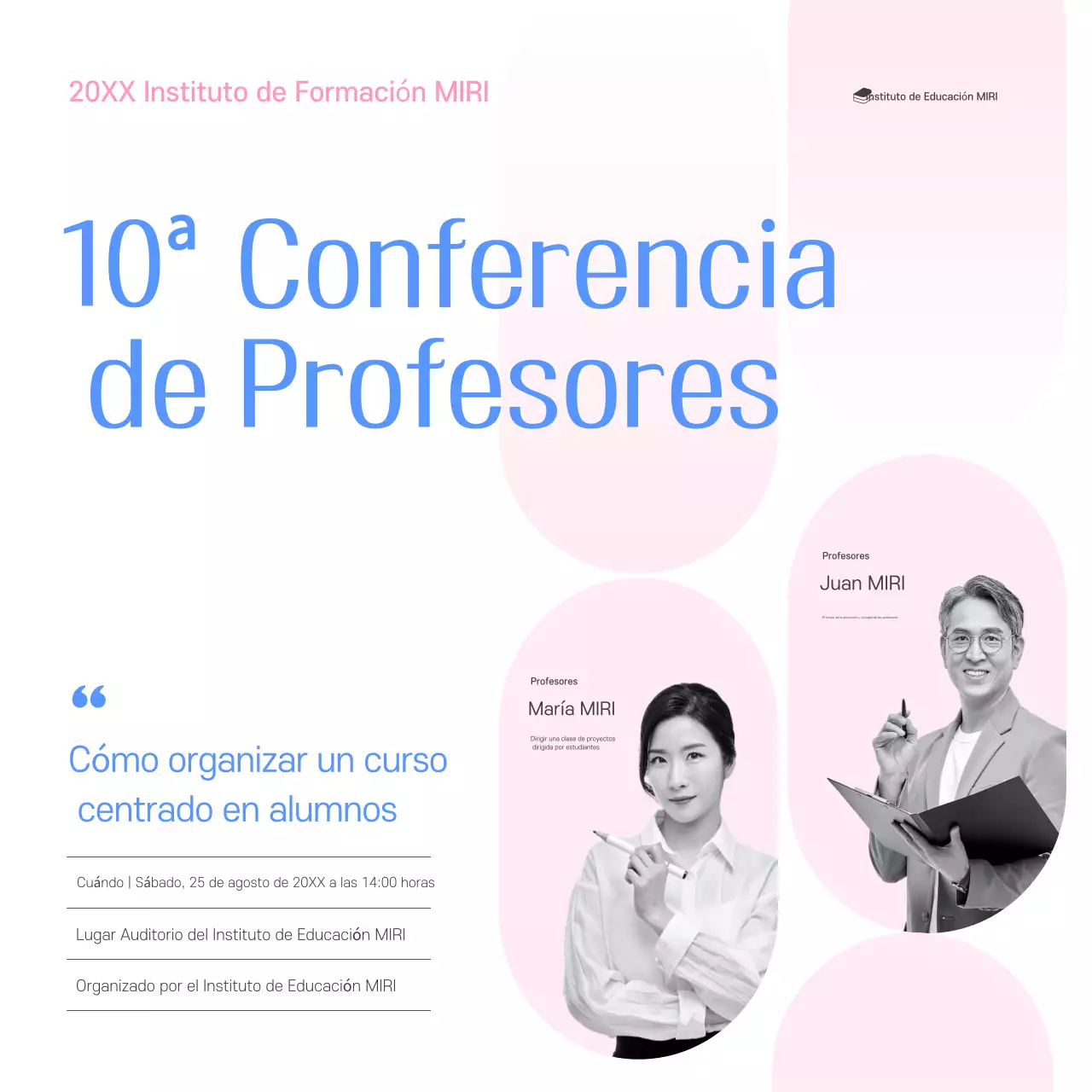 Conferencia de Educación Moderna Azul