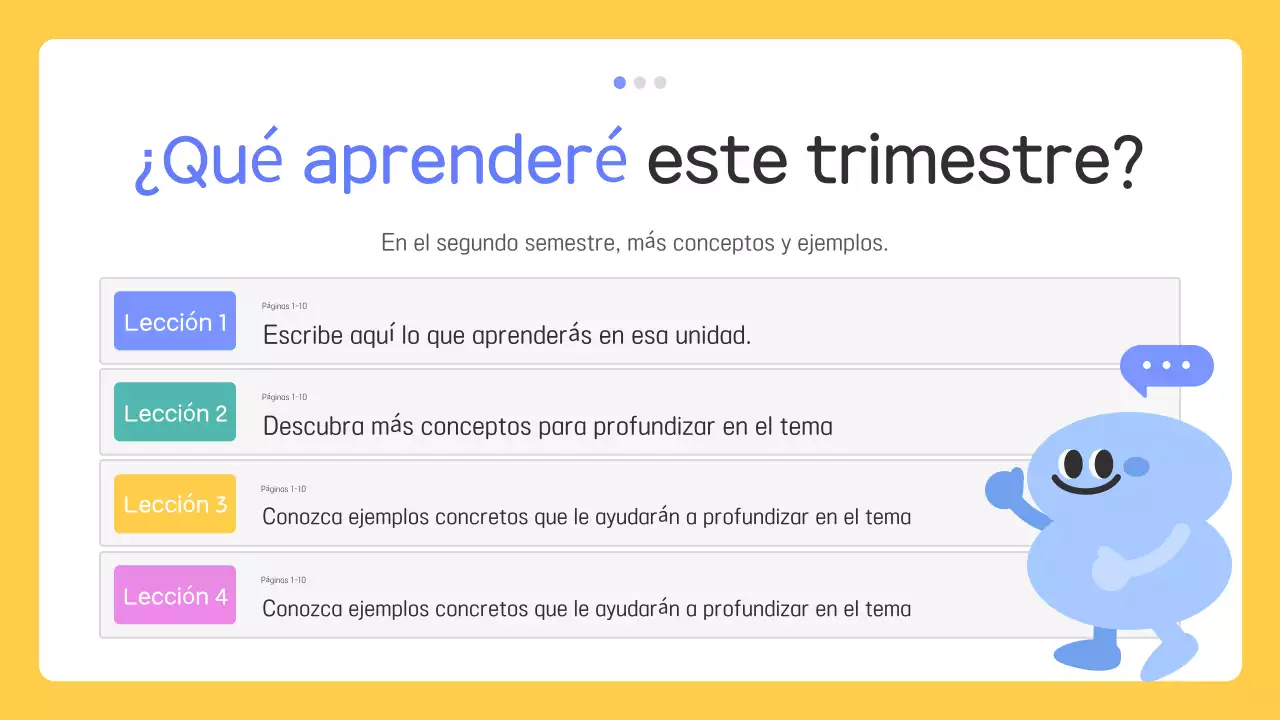 Materiales educativos para bebés amarillos