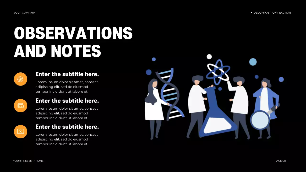 Black Modern Chemistry Course Presentation