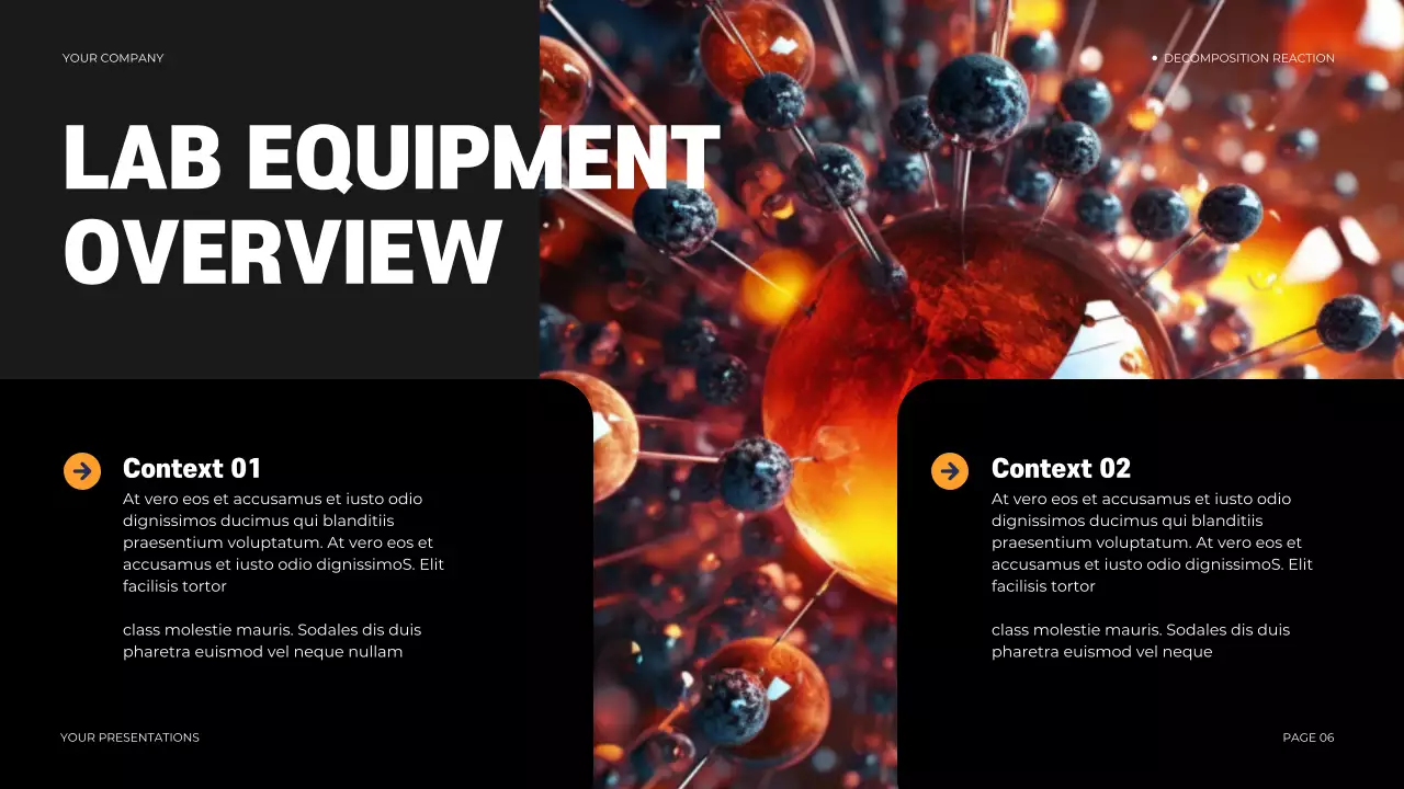 Black Modern Chemistry Course Presentation